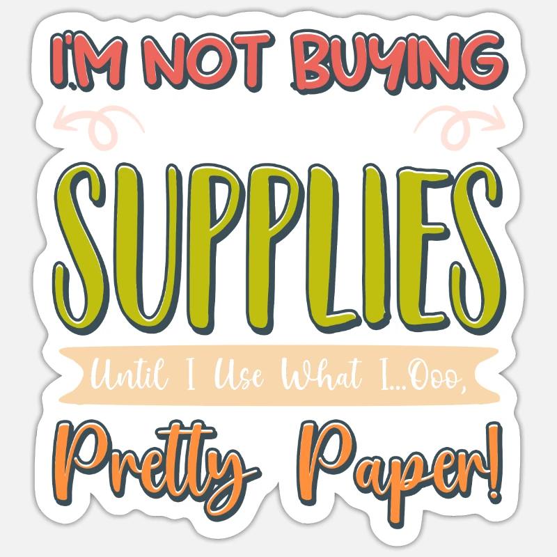 Scrapbooking Scrapbooker - Sticker taille S (10 x 10 cm) - blanc mat