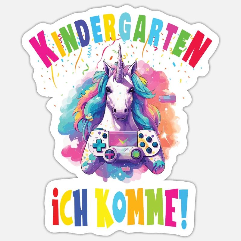 Kindergarten - Sticker Größe S (10 x 10 cm) - Mattweiß