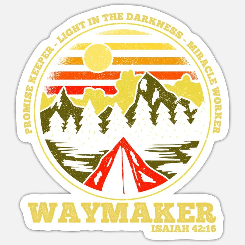 Wegbereiter Wundertäter Versprechensbewahrer - Sticker Größe S (10 x 10 cm) - Mattweiß