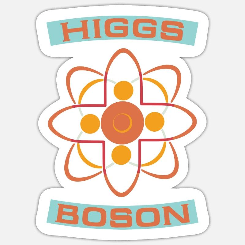 Physik Phyiker Higgs Boson Quantenphysik - Sticker Größe S (10 x 10 cm) - Mattweiß