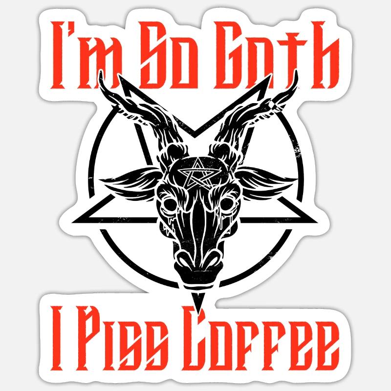 Satan Beelzebub Devil Gothic Pentagram Mystical Sticker size S (10 x 10 cm)