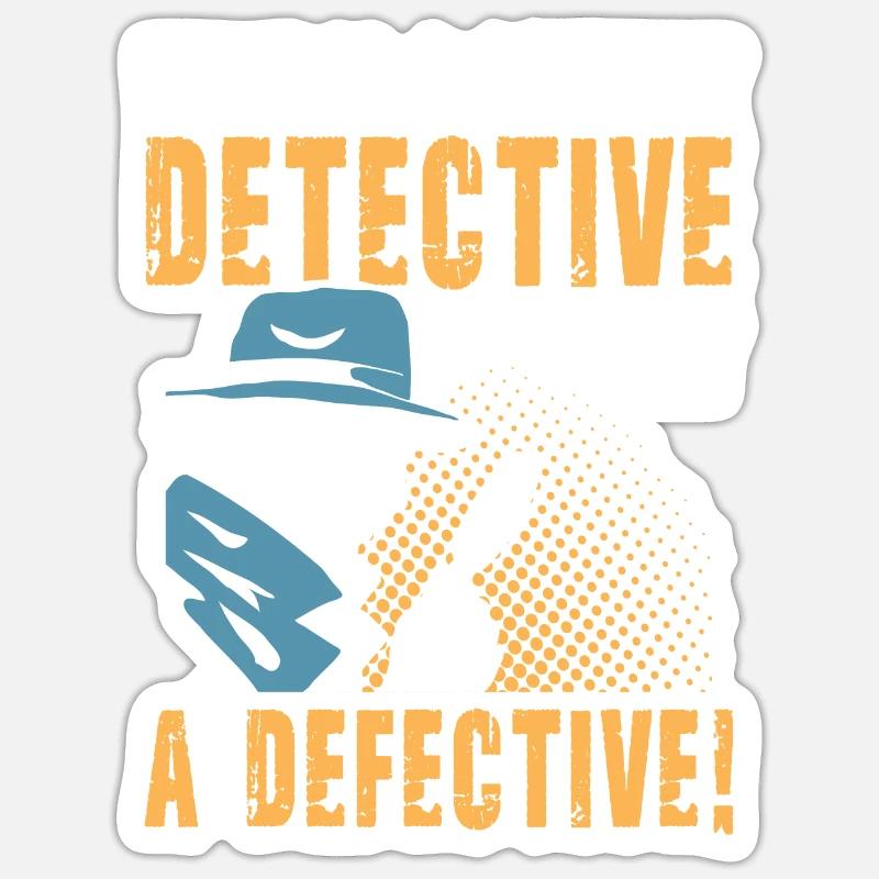 Corrupt Detective Called A Defective Sticker Größe S (10 x 10 cm)