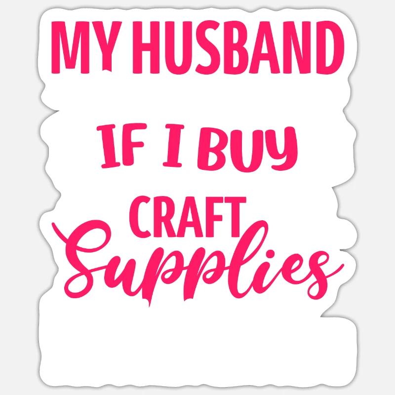 Crafting Crafter - Sticker size S (10 x 10 cm) - white matte