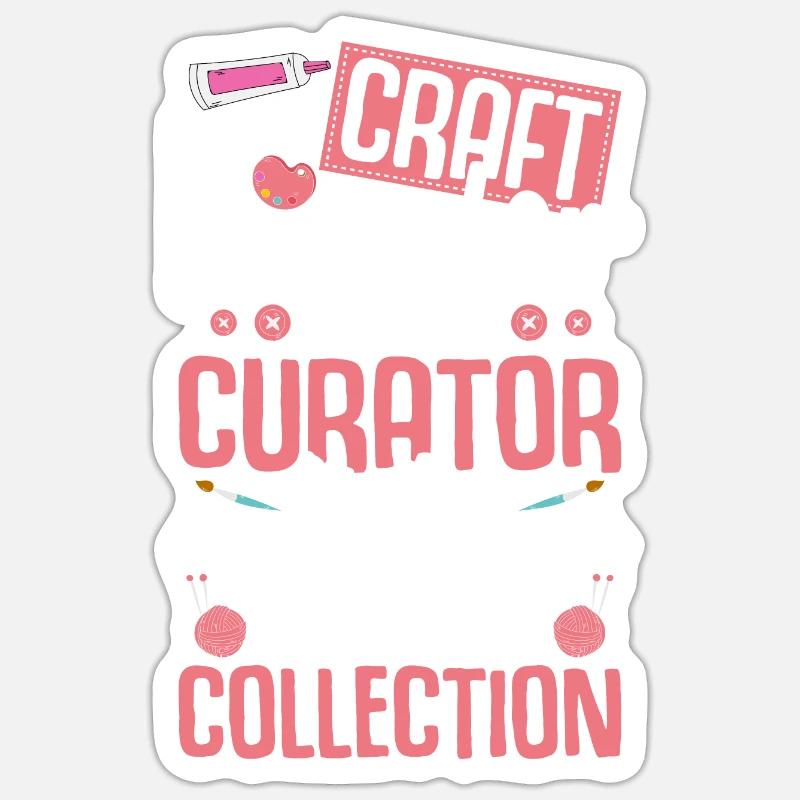 Crafting Crafter - Sticker size S (10 x 10 cm) - white matte