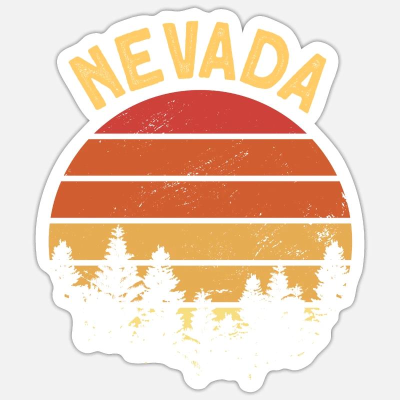 Nevada - Sticker taille S (10 x 10 cm) - blanc mat