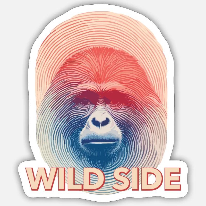 Wild Side Sticker size S (10 x 10 cm)