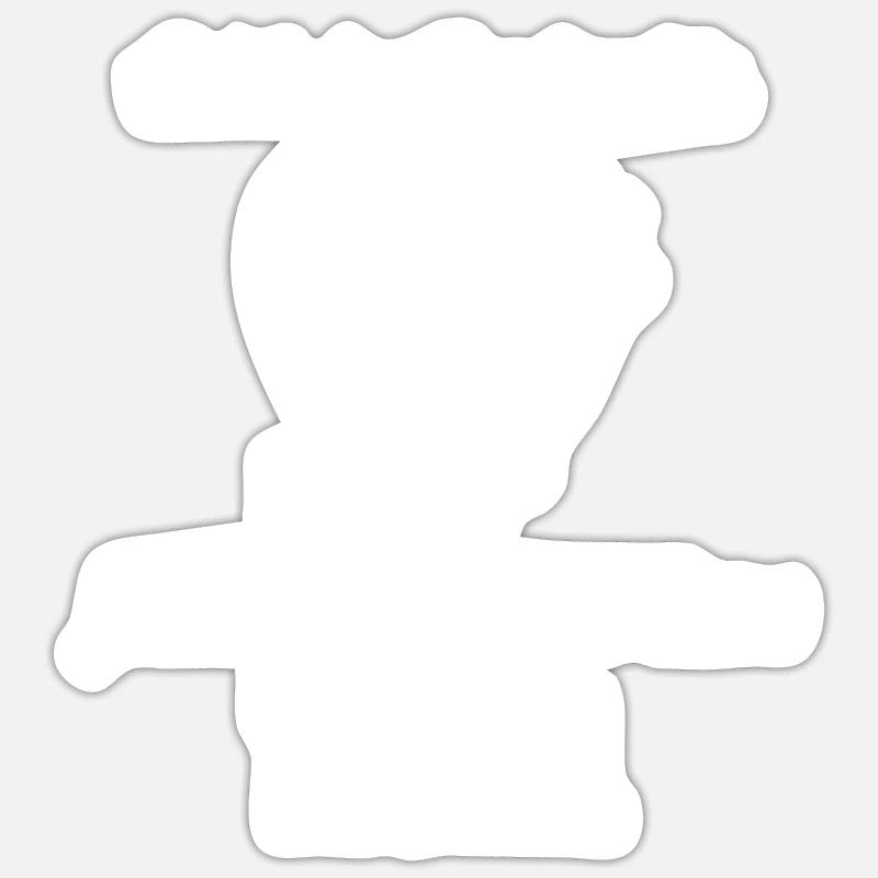 Hand & Pfote - Spruch - Teckel Sticker Größe S (10 x 10 cm)