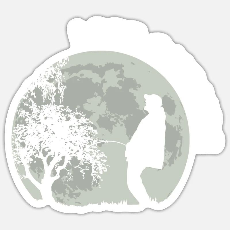 I Pee Outside - Sticker size S (10 x 10 cm) - white matte