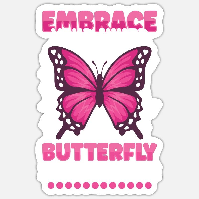 Insecte papillon monarque Monarque Habitat Sticker taille S (10 x 10 cm)