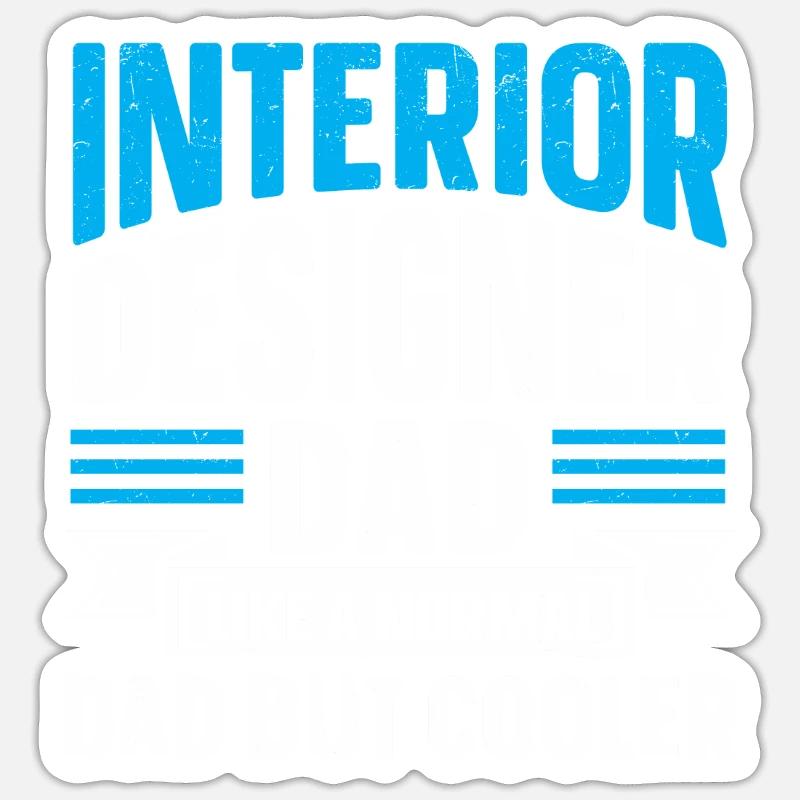 Interior Designer Gift Interior Decoration Designer Sticker size S (10 x 10 cm)