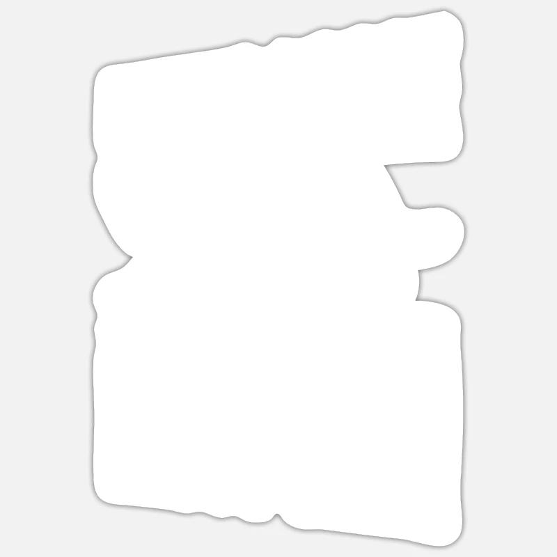 Dino - Sticker taille S (10 x 10 cm) - blanc mat