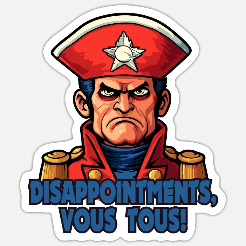 Déceptions, vous tous – Napi Bonaparte Sticker taille S (10 x 10 cm)