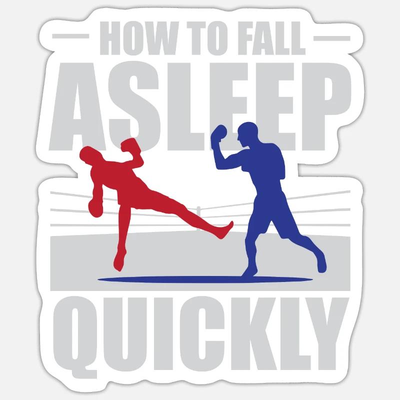 How to fall asleep quickly Sticker size S (10 x 10 cm)