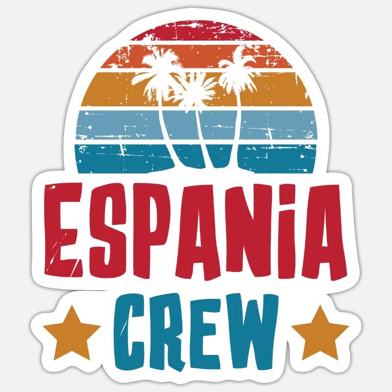 Espania Crew - Sticker size S (10 x 10 cm) - white matte