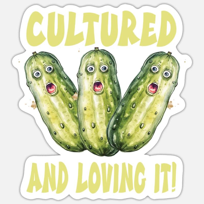 Cucumbers Sticker size S (10 x 10 cm)