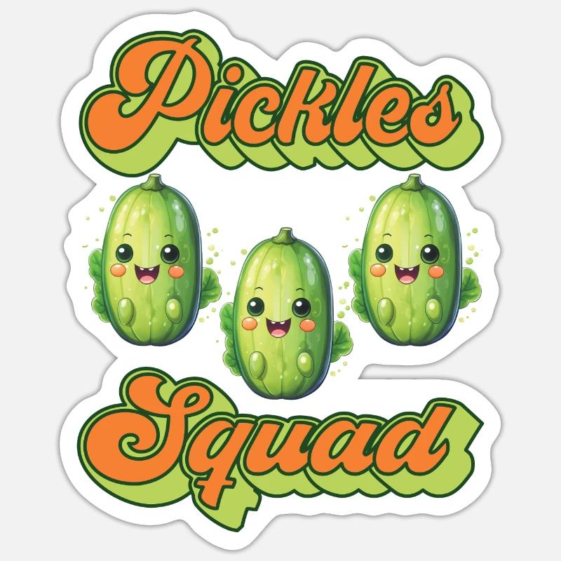 Concombres Sticker taille S (10 x 10 cm)