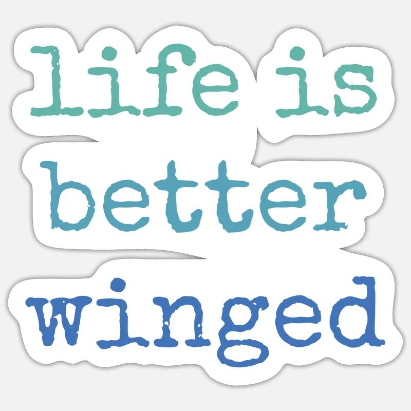 Wing Foil Wingsurf Foil Wing - Sticker taille S (10 x 10 cm) - blanc mat