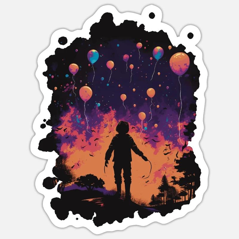 Let It Go - Sticker size S (10 x 10 cm) - white matte