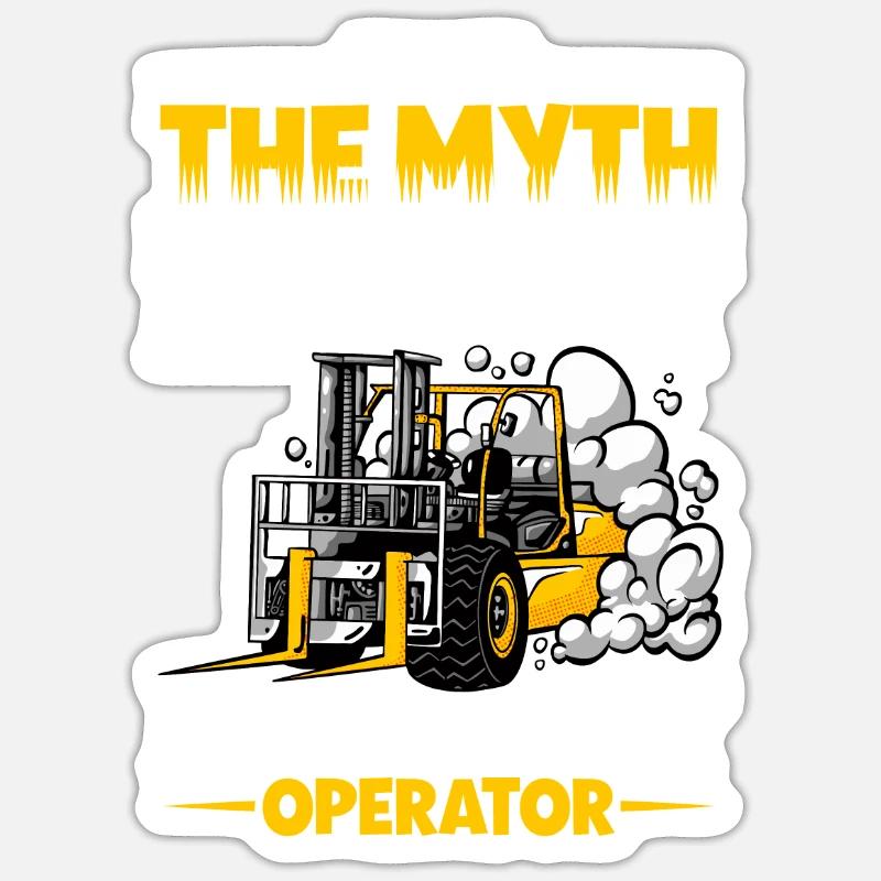 Forklift Driver Warehouse Forklift Sticker size S (10 x 10 cm)