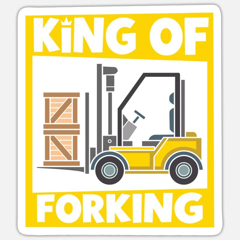Forklift Driver Warehouse Forklift Sticker size S (10 x 10 cm)