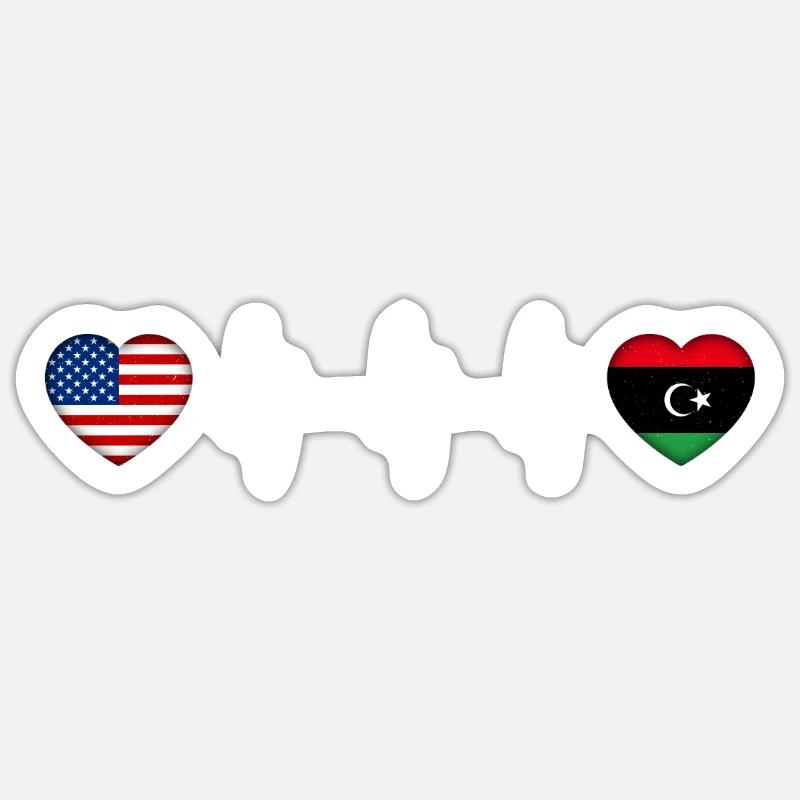 Libya - Sticker size S (10 x 10 cm) - white matte