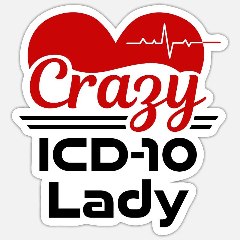 Medical Coder Profession Medical - Sticker size S (10 x 10 cm) - white matte