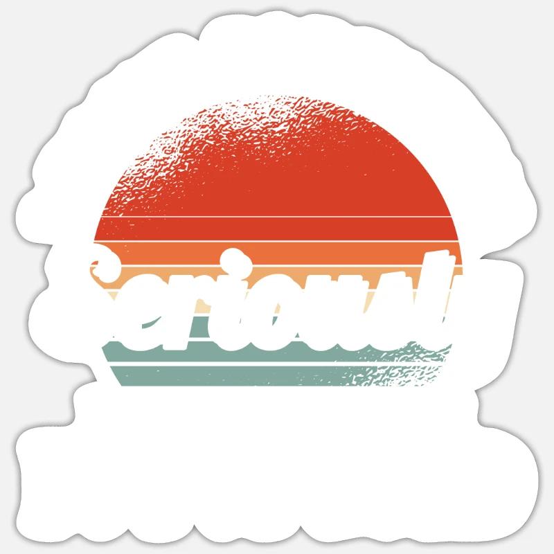 Schwarzer Humor - Sticker Größe S (10 x 10 cm) - Mattweiß