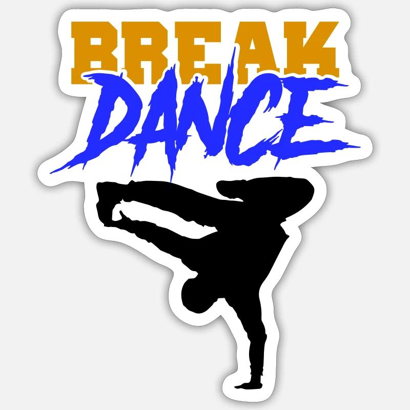 Break Dance Sticker size S (10 x 10 cm)