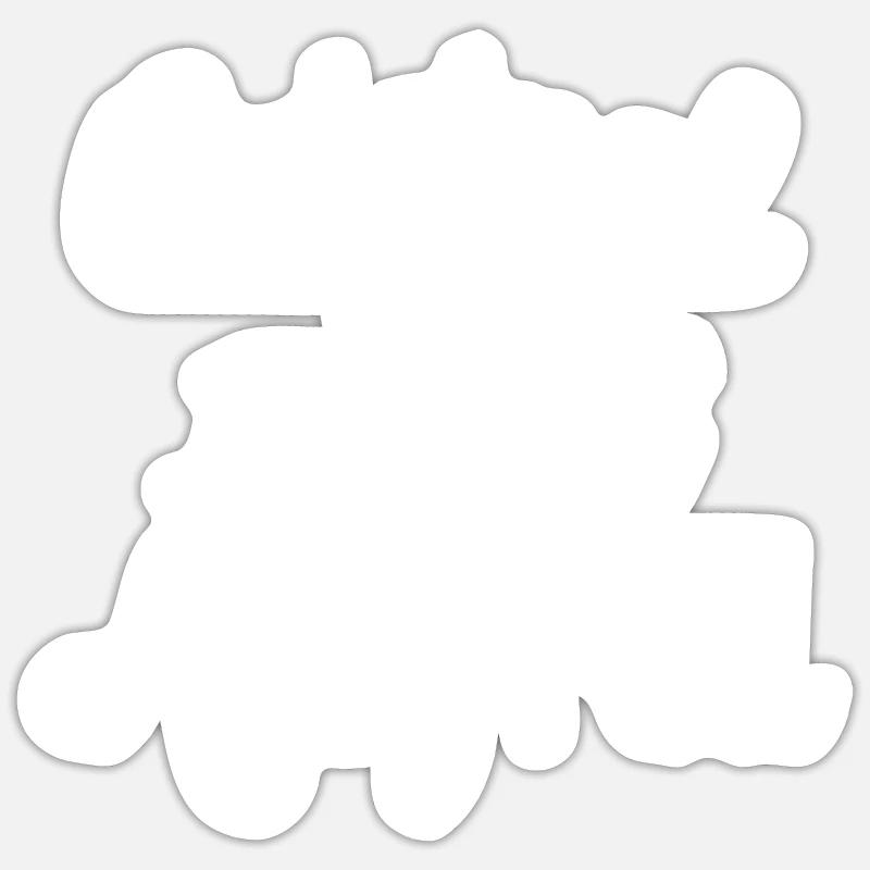 100% Original Manfred - Sticker size S (10 x 10 cm) - white matte