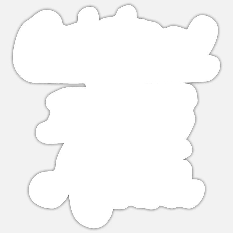 100% Original Manni - Sticker Größe S (10 x 10 cm) - Mattweiß