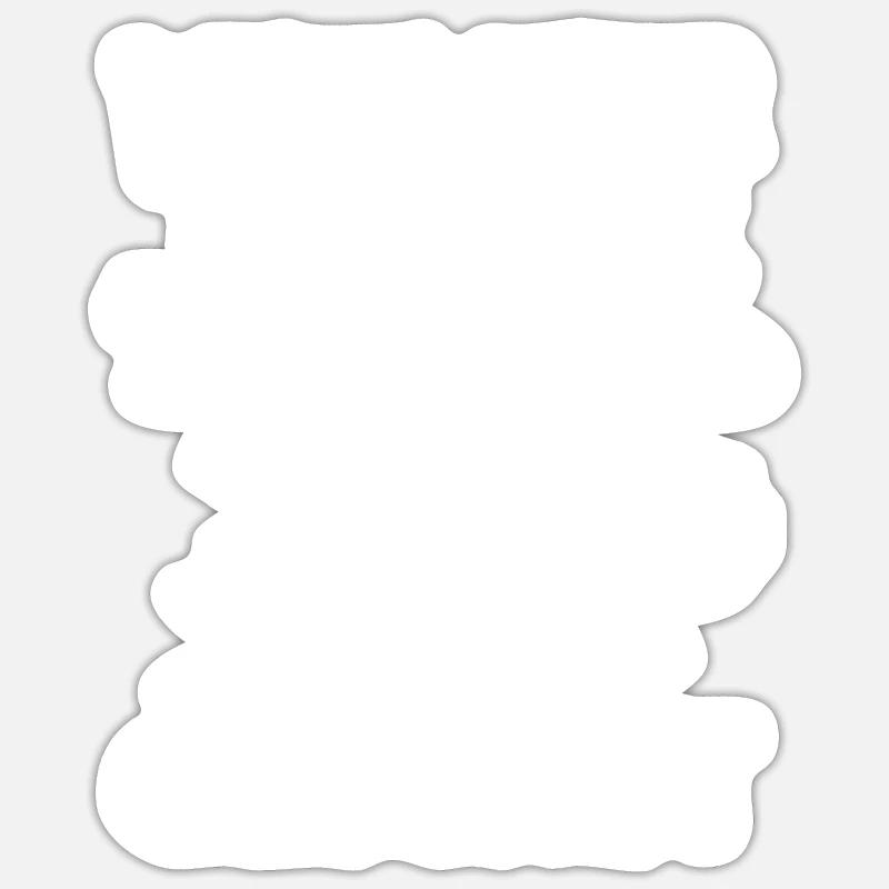 Grillon - Sticker taille S (10 x 10 cm) - blanc mat