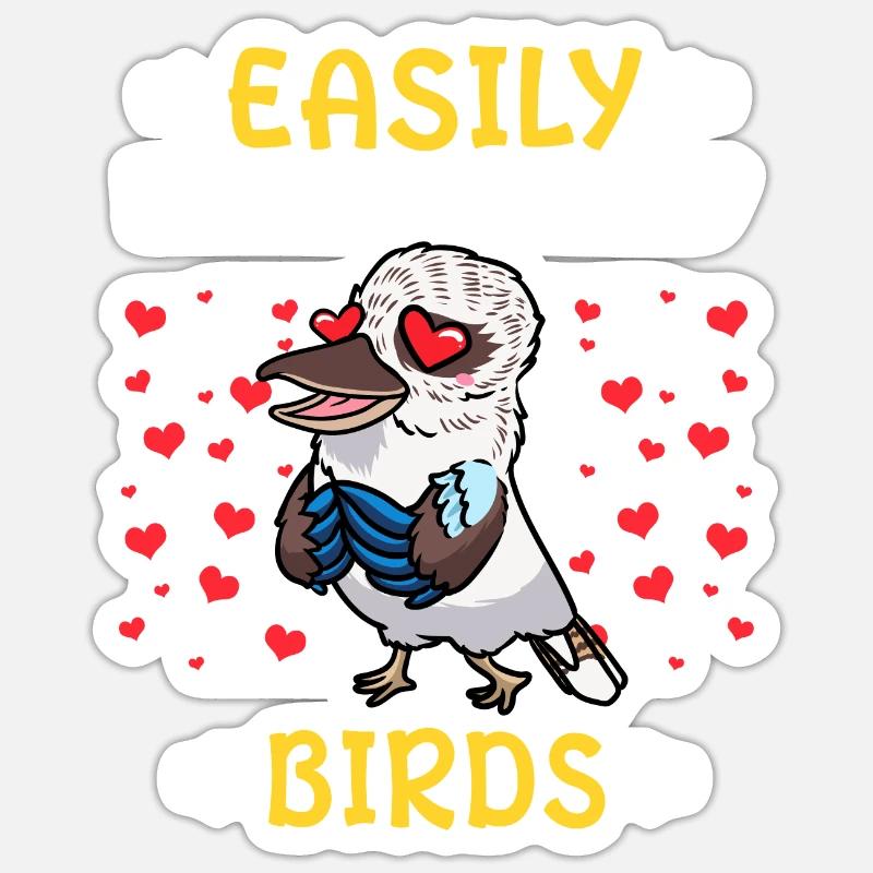 Laughing Hans Vogel Jägerliest Sticker size S (10 x 10 cm)