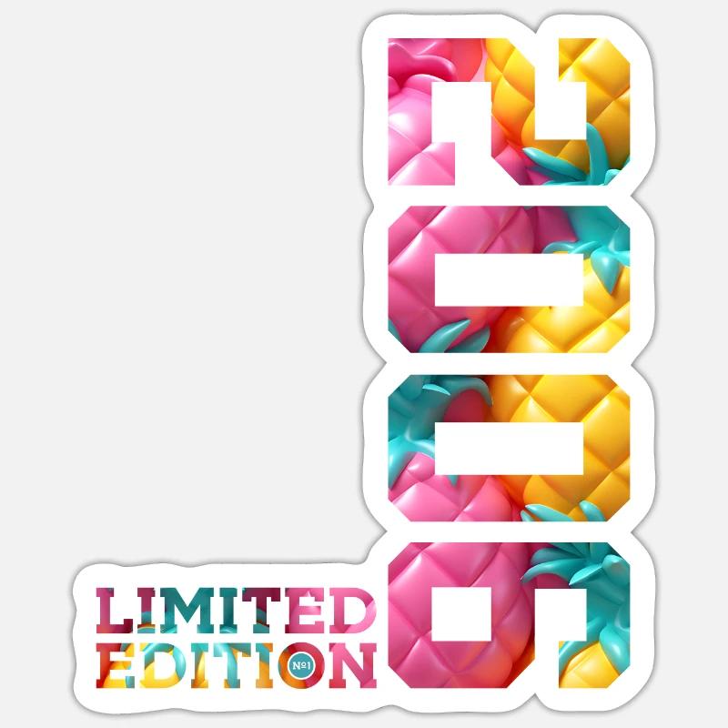 20E ANNIVERSAIRE ÉDITION LIMITÉE 2006 - Sticker taille S (10 x 10 cm) - blanc mat