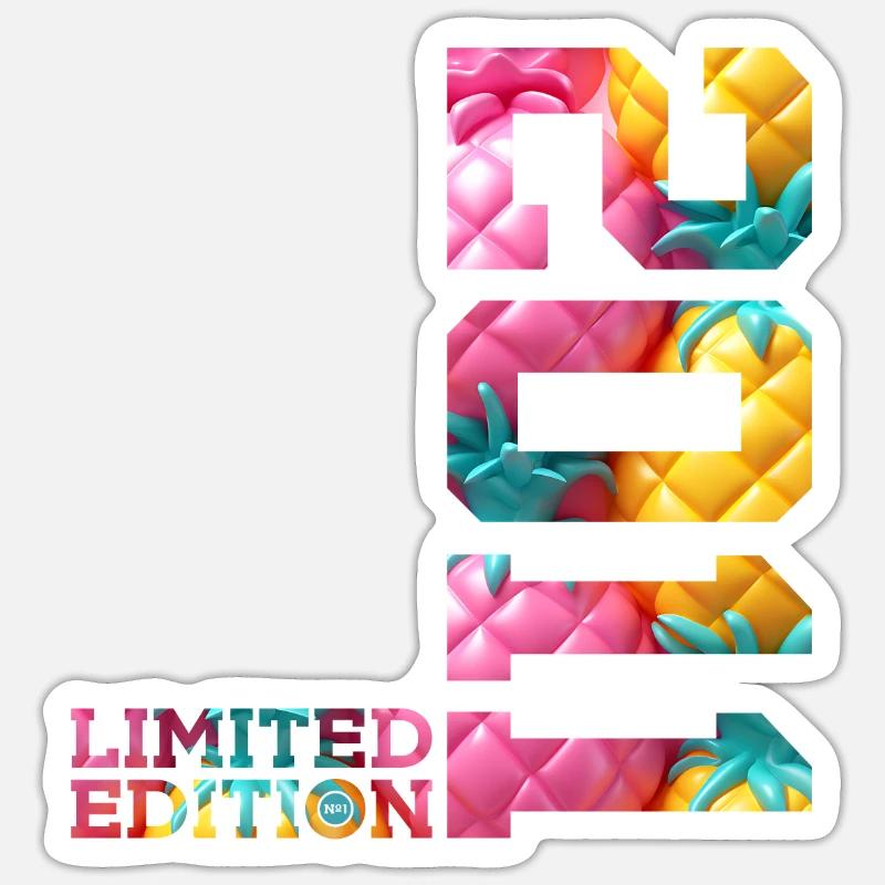 15E ANNIVERSAIRE ÉDITION LIMITÉE 2011 - Sticker taille S (10 x 10 cm) - blanc mat