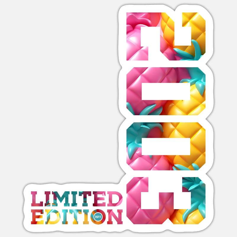 23E ANNIVERSAIRE ÉDITION LIMITÉE 2003 - Sticker taille S (10 x 10 cm) - blanc mat