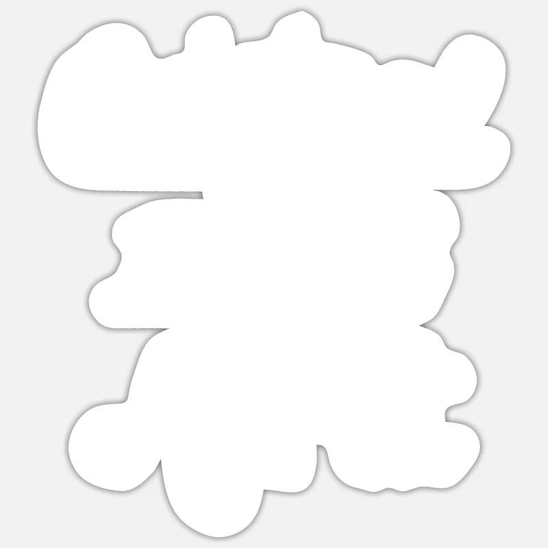 Murat 100% Original - Sticker taille S (10 x 10 cm) - blanc mat