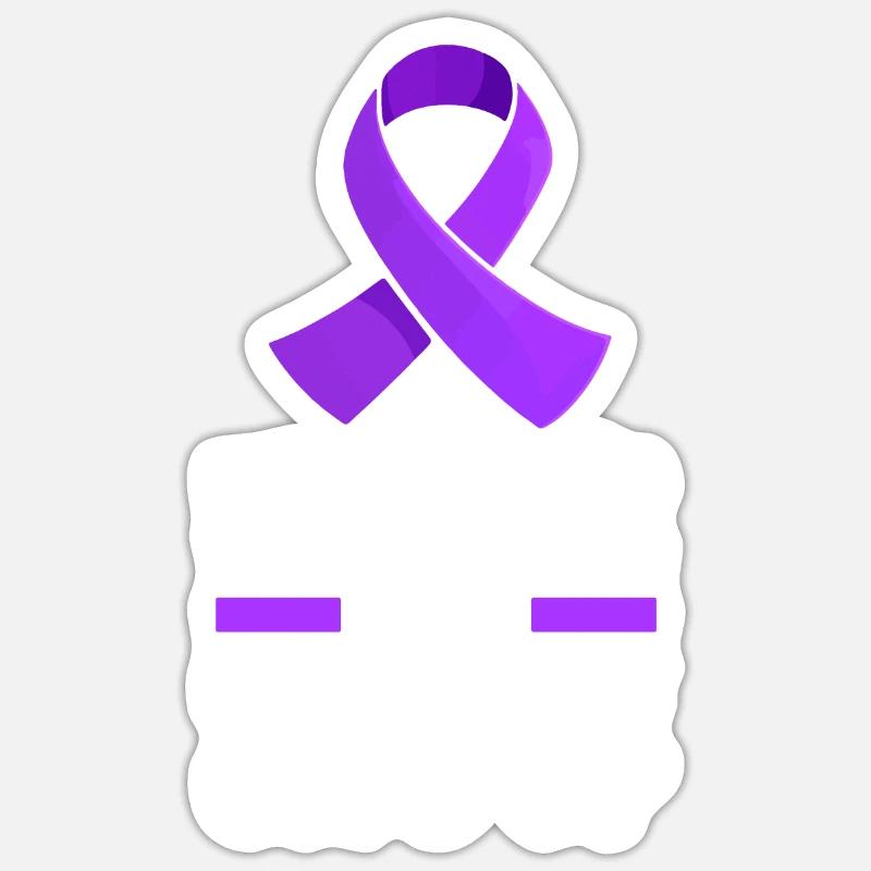 Fibromyalgie Rheuma Niedlich - Sticker Größe S (10 x 10 cm) - Mattweiß