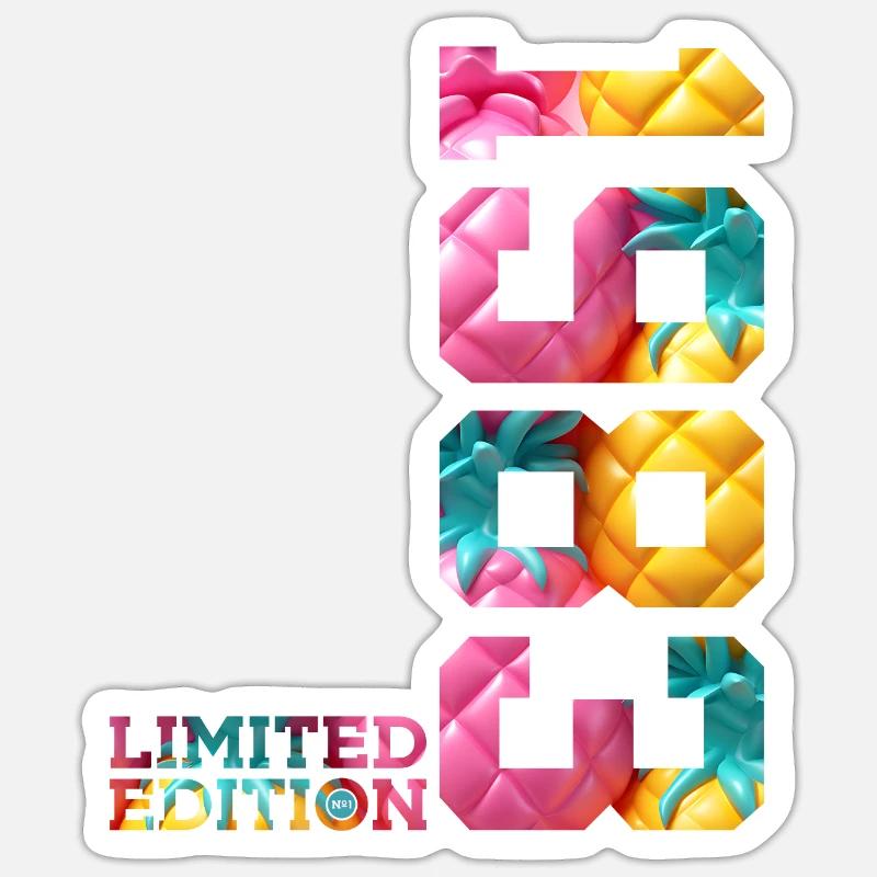 43E ANNIVERSAIRE ÉDITION LIMITÉE 1983 - Sticker taille S (10 x 10 cm) - blanc mat