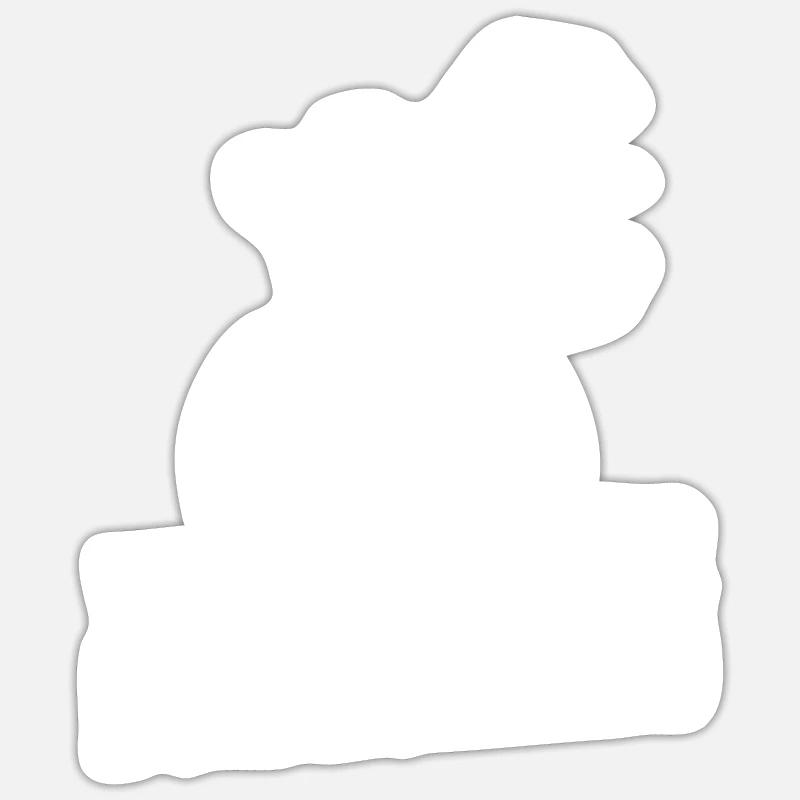Bogenjagd Bogenjäger Rollstuhl - Sticker Größe S (10 x 10 cm) - Mattweiß