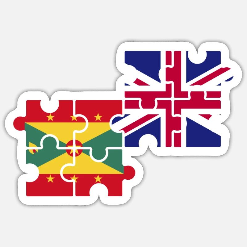 Grenade Drapeau du Royaume-Uni Grenadier britannique Sticker taille S (10 x 10 cm)