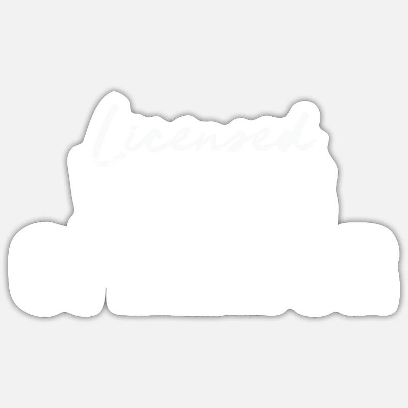 licensed water operator - Sticker size S (10 x 10 cm) - white matte