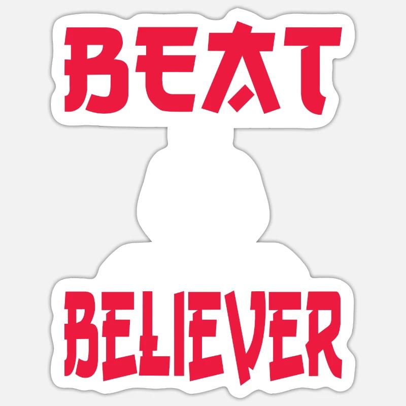 Fête - Sticker taille S (10 x 10 cm) - blanc mat