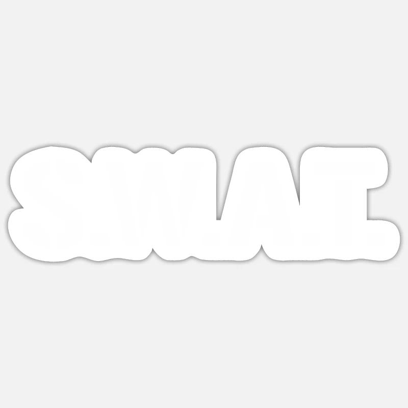 Ich bin ein SWAT - Sticker størrelse S (10 x 10 cm) - mat hvid