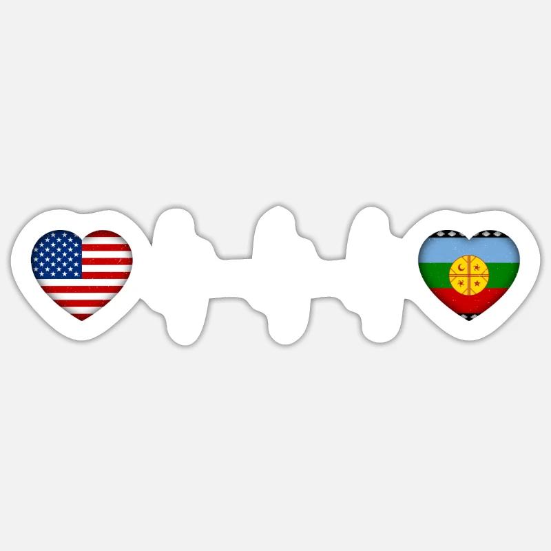 Mapuche - Sticker Größe S (10 x 10 cm) - Mattweiß