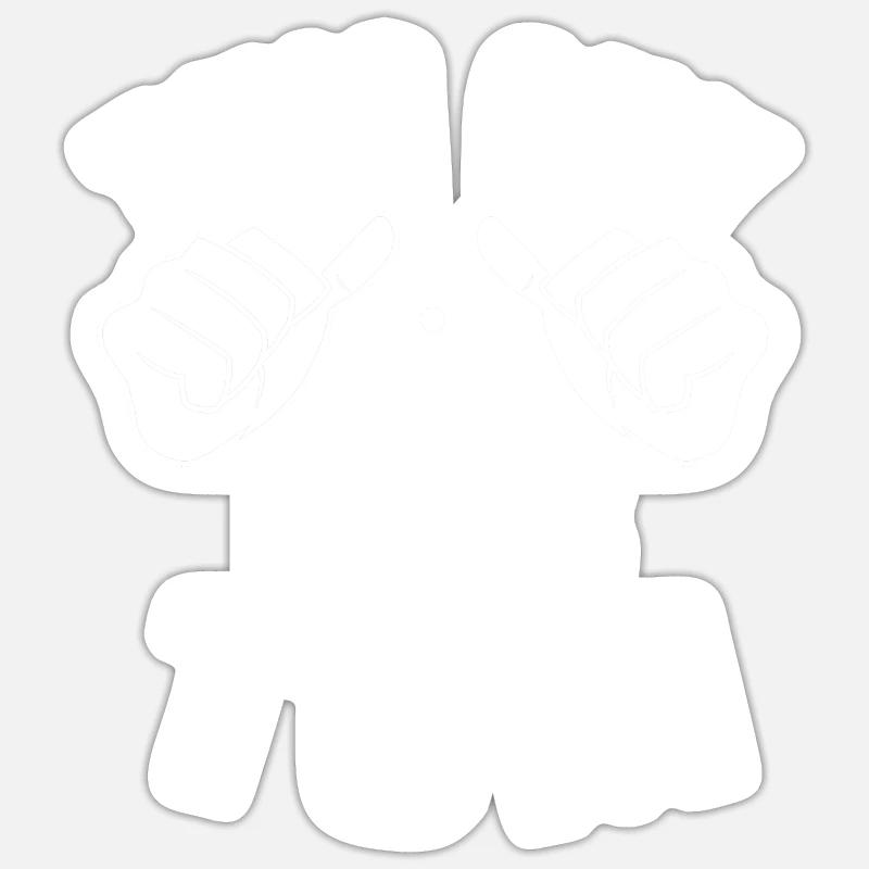 Ce gars aime tcm - Sticker taille S (10 x 10 cm) - blanc mat