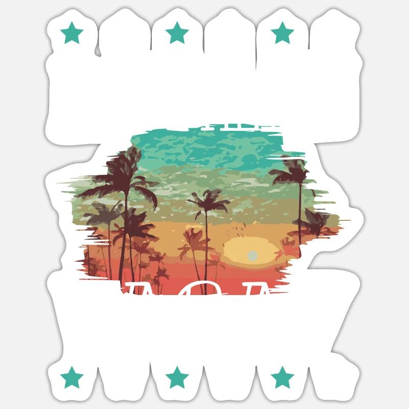 Berlin Urlaub - Sticker Größe S (10 x 10 cm) - Mattweiß