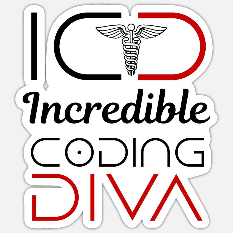 Codeur médical Profession Médical - Sticker taille S (10 x 10 cm) - blanc mat