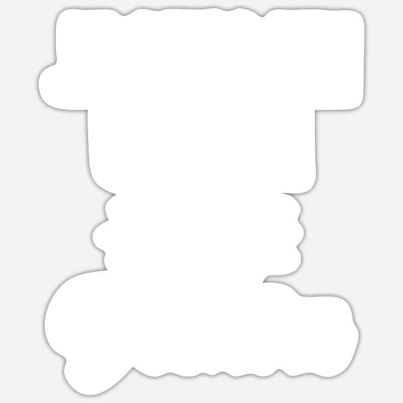 Ich bin ein Coach, der das Humorgeschenk zerreißt Sticker Größe S (10 x 10 cm)