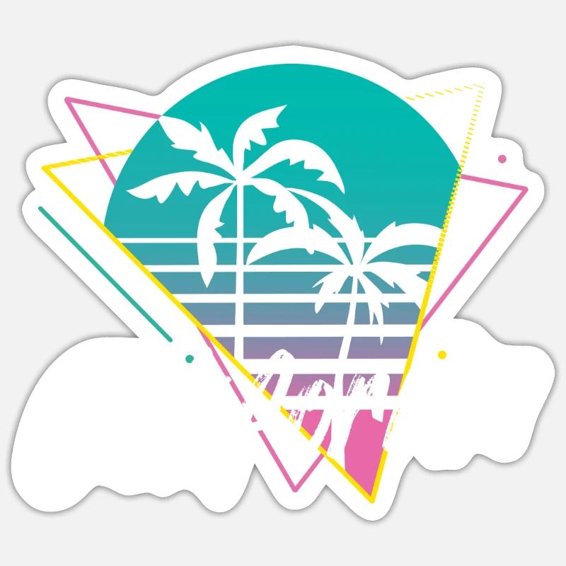 California - Sticker size S (10 x 10 cm) - white matte