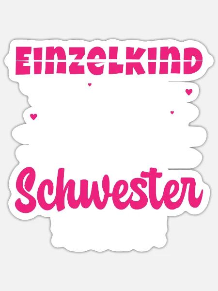 Ich Werde Eine Große Schwester 2024 - Sticker Größe S (10 x 10 cm) - Mattweiß